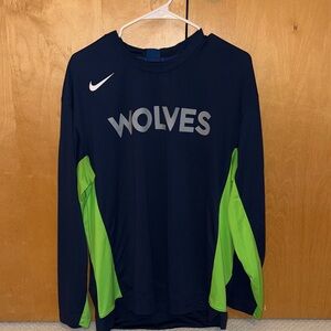 Timberwolves nike long sleeve